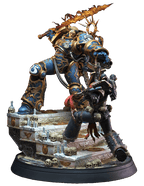 Guilliman vs Chaos Space Marine Diorama