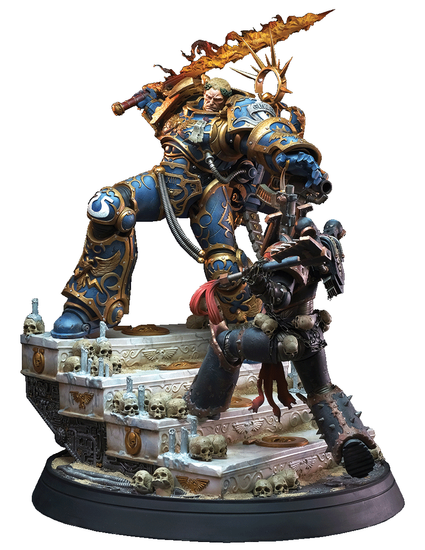 Guilliman vs Chaos Space Marine Diorama