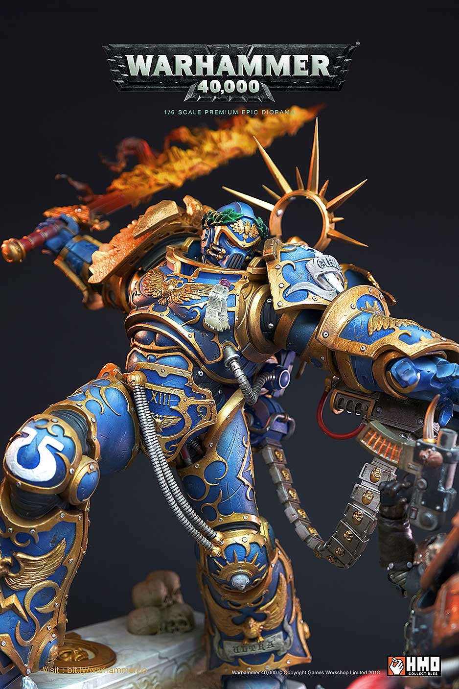 Guilliman vs Chaos Space Marine Diorama