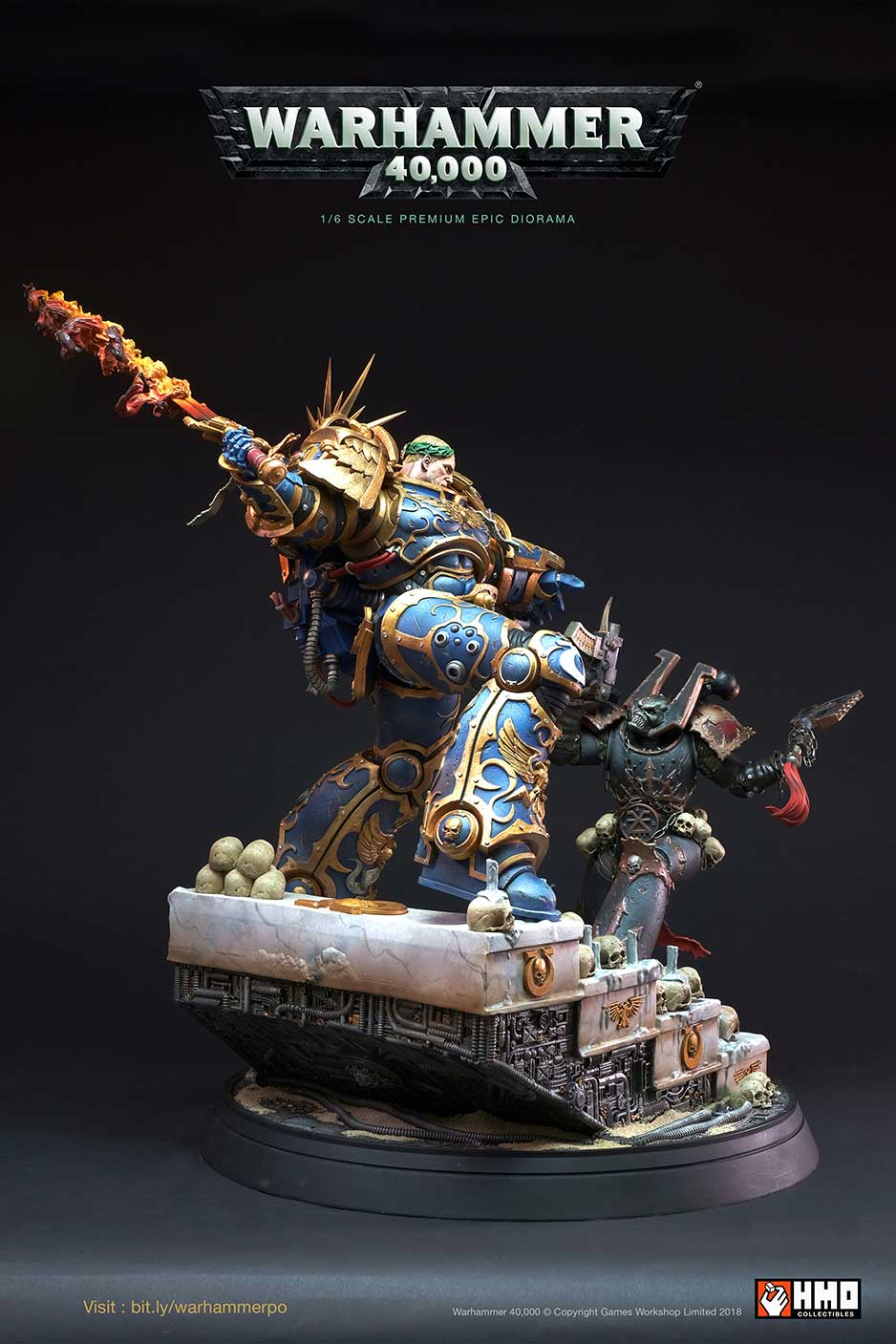 Guilliman vs Chaos Space Marine Diorama