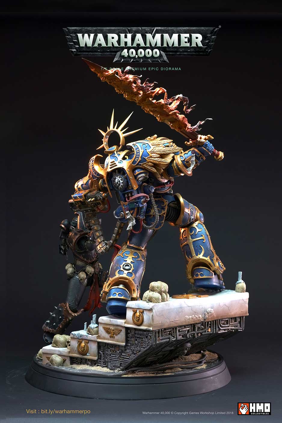 Guilliman vs Chaos Space Marine Diorama