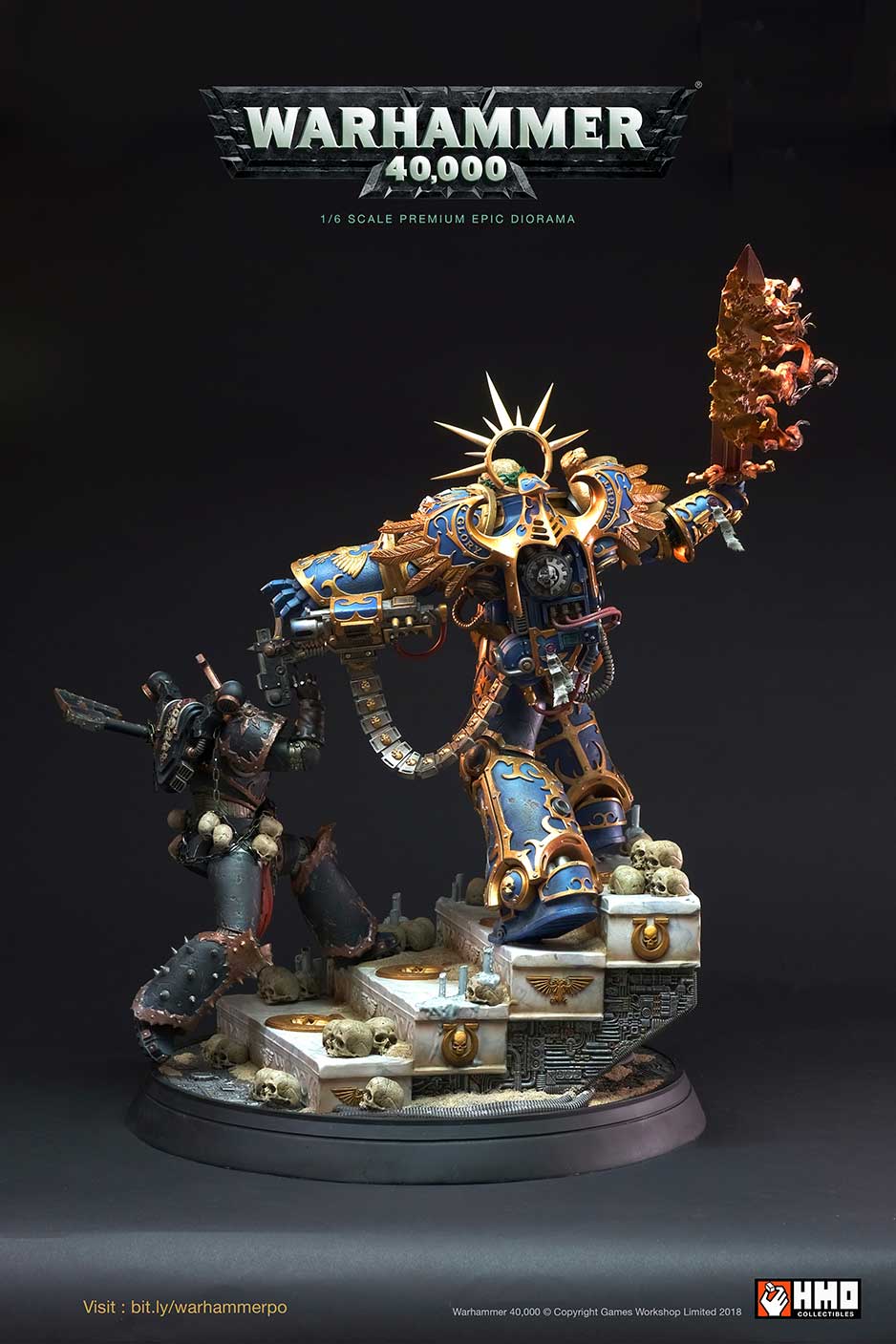 Guilliman vs Chaos Space Marine Diorama