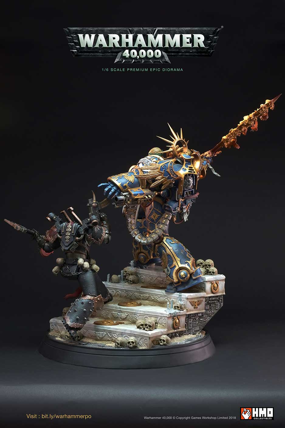 Guilliman vs Chaos Space Marine Diorama