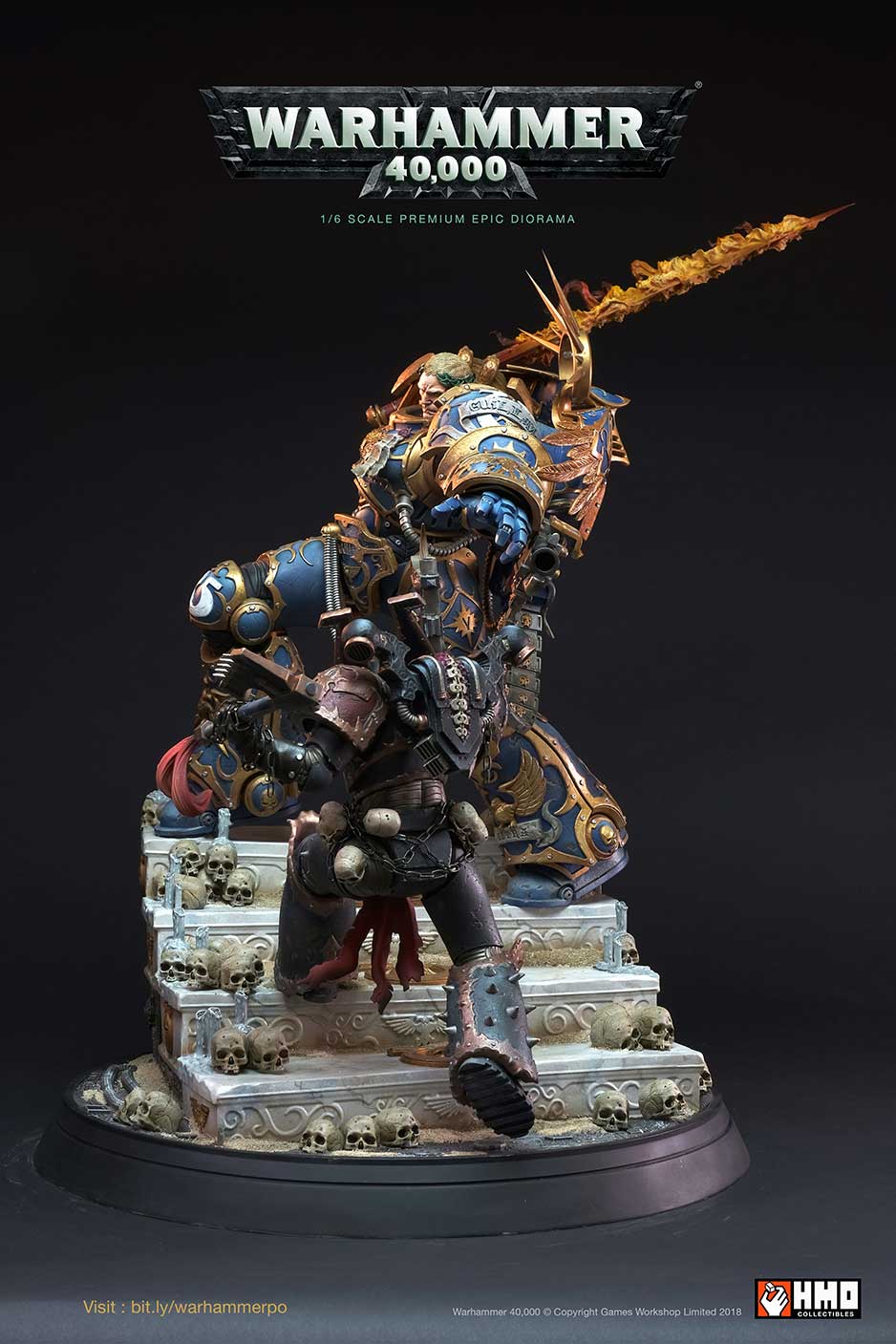 Guilliman vs Chaos Space Marine Diorama