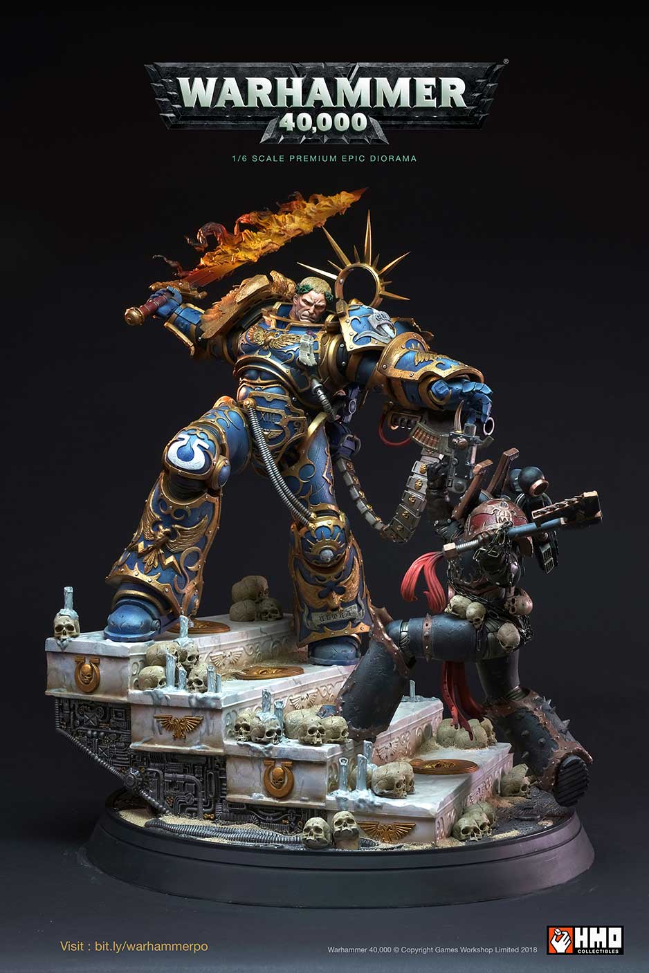 Guilliman vs Chaos Space Marine Diorama