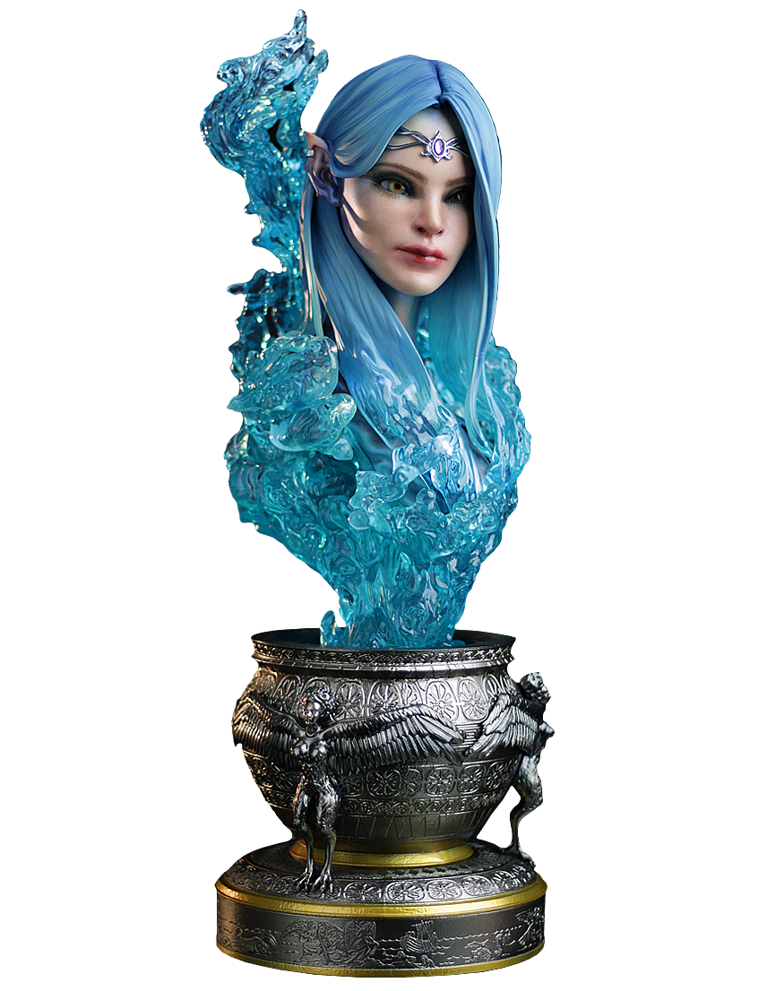 SIREN STATUE BUST